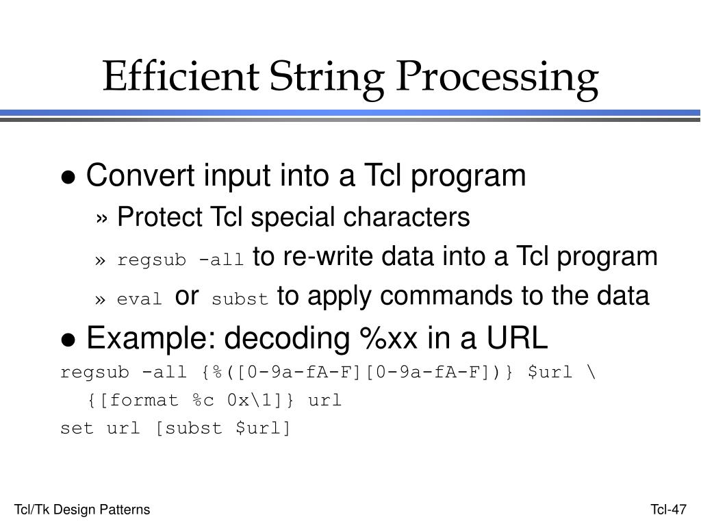 PPT Design Patterns in Tcl/Tk PowerPoint Presentation, free download