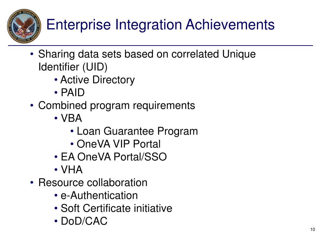 PPT Department of Veterans Affairs Personal Identity Verification (PIV) Program PowerPoint