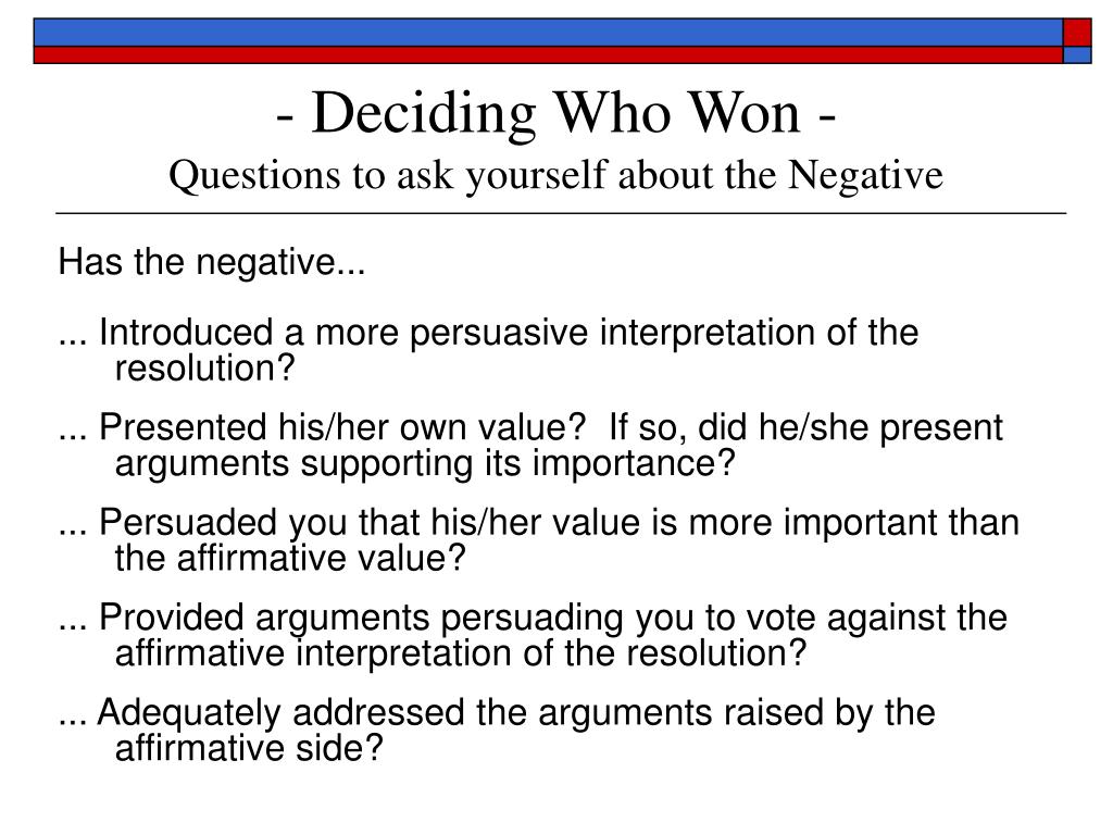 PPT LINCOLNDOUGLAS DEBATE JUDGE ORIENTATION PowerPoint Presentation