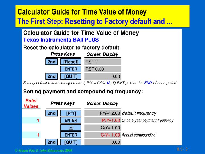 PPT Texas Instrument BA II Plus PowerPoint Presentation ID3217587