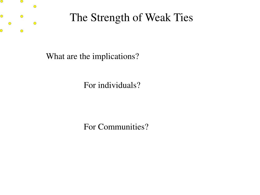 PPT Structural Holes & Weak Ties PowerPoint Presentation, free