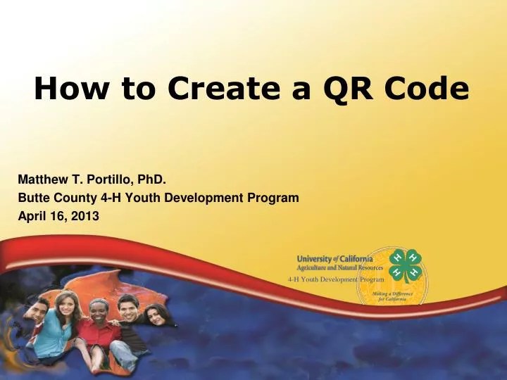 PPT How to Create a QR Code PowerPoint Presentation, free download