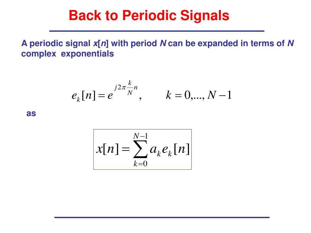 PPT Discrete Time Periodic Signals PowerPoint Presentation, free