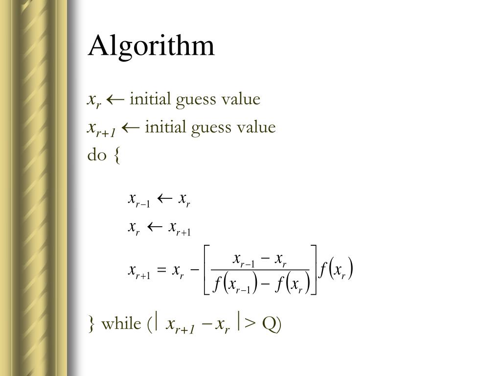PPT NewtonRaphson Method PowerPoint Presentation, free download ID