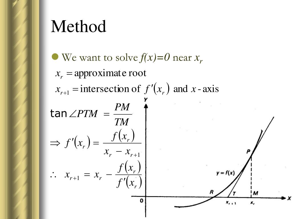 PPT NewtonRaphson Method PowerPoint Presentation, free download ID