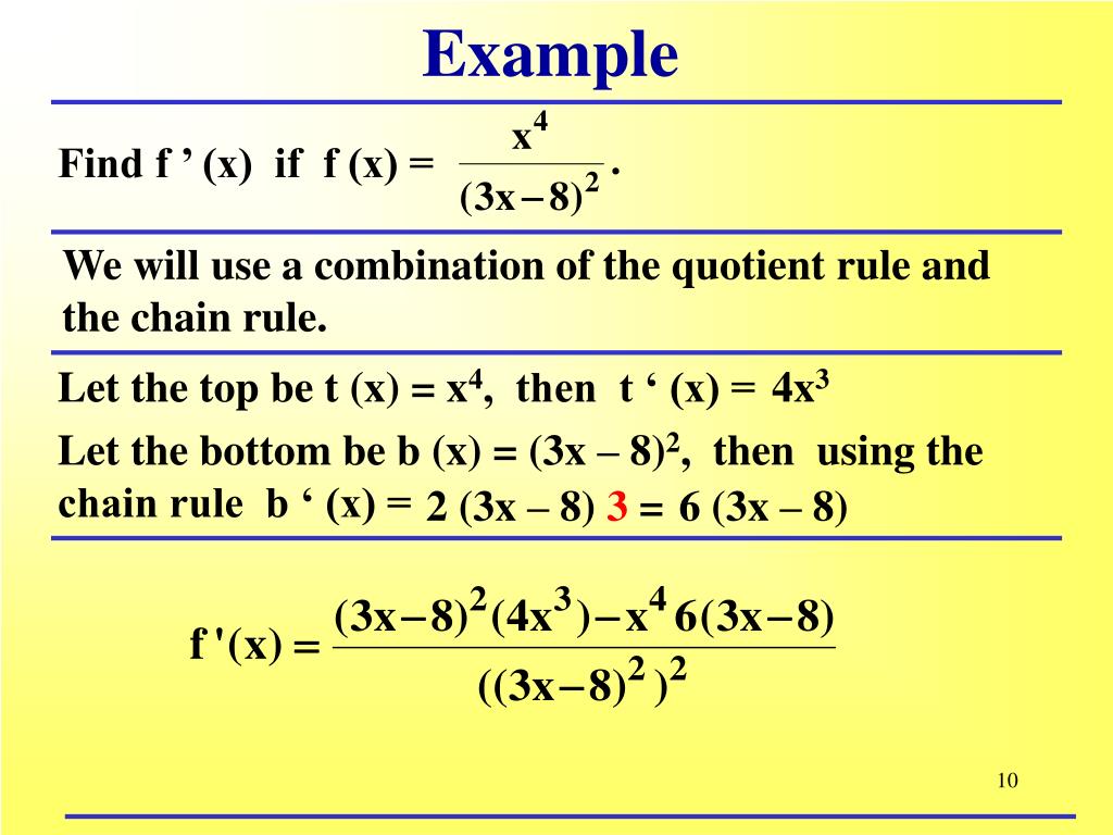 PPT §2.3 The Chain Rule and Higher Order Derivatives PowerPoint