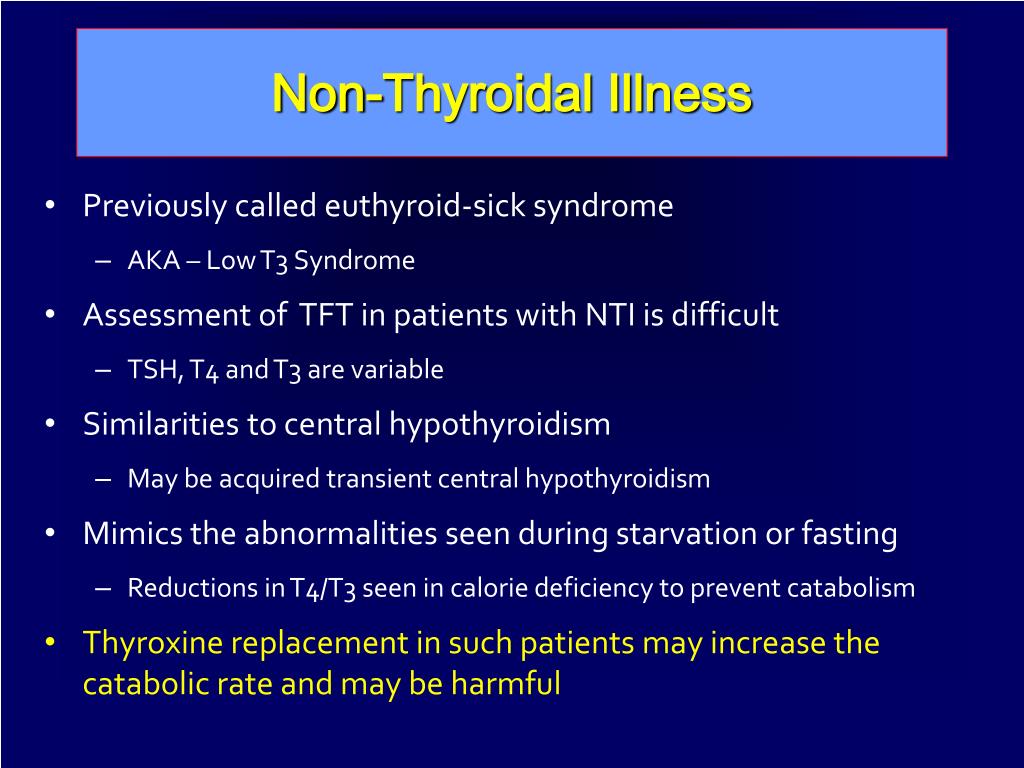 PPT NonThyroidal Illness PowerPoint Presentation, free download ID