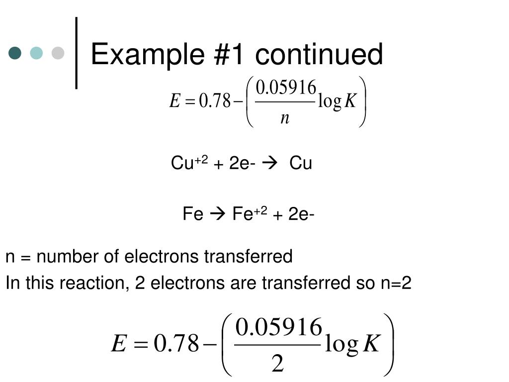 PPT Cell Potential and Nernst Equation PowerPoint Presentation, free