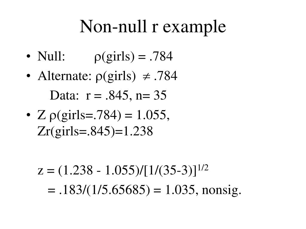 PPT LECTURE 11 Hypotheses about Correlations PowerPoint Presentation
