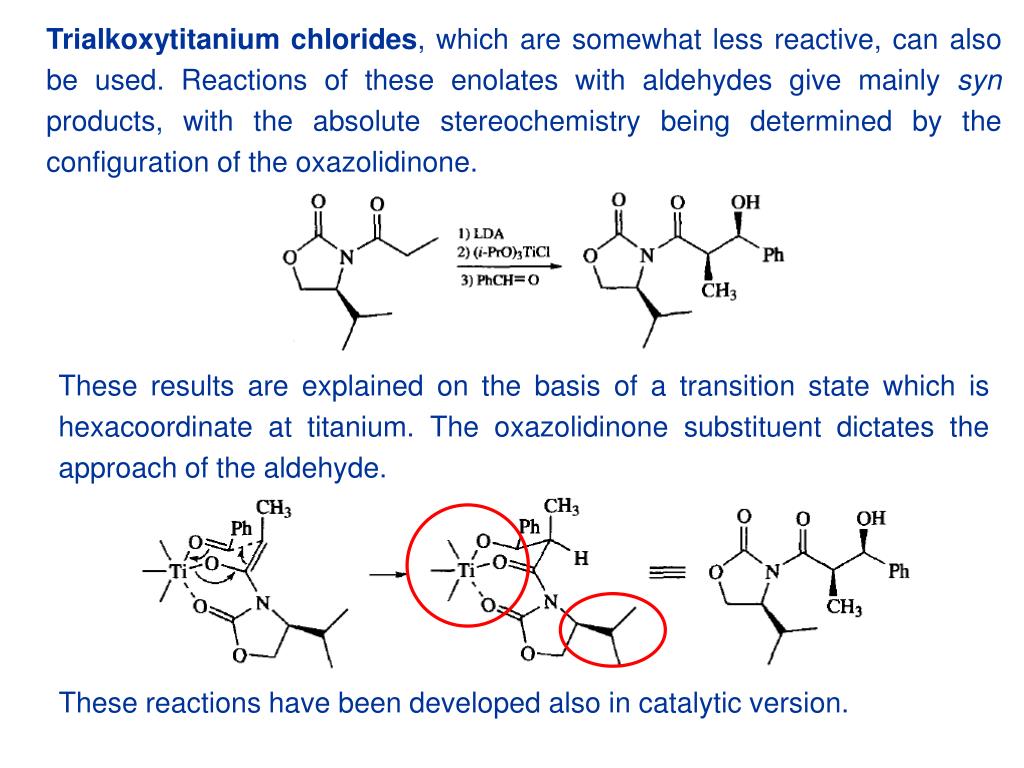 PPT Titanium, Zinc and Zirconium Enolates PowerPoint Presentation
