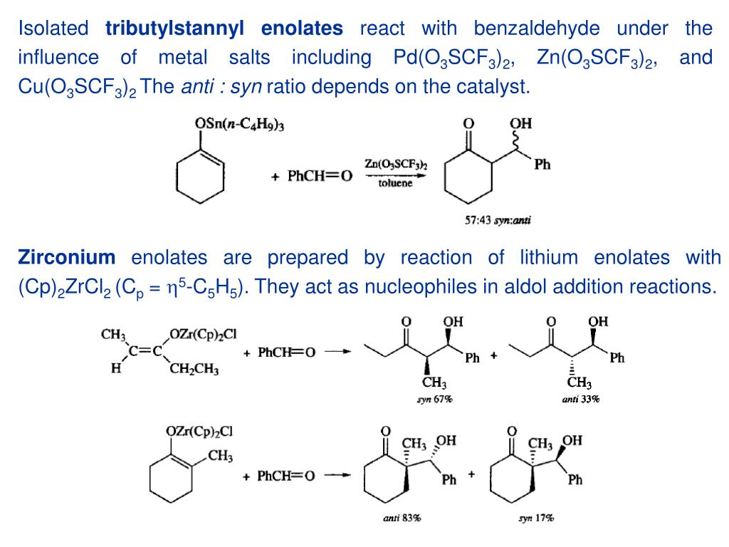 PPT Titanium, Zinc and Zirconium Enolates PowerPoint Presentation