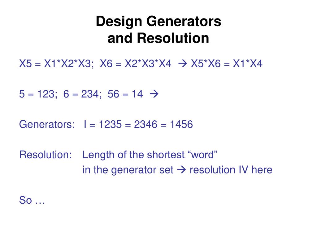 PPT Fractional Factorial Designs A Tutorial PowerPoint Presentation
