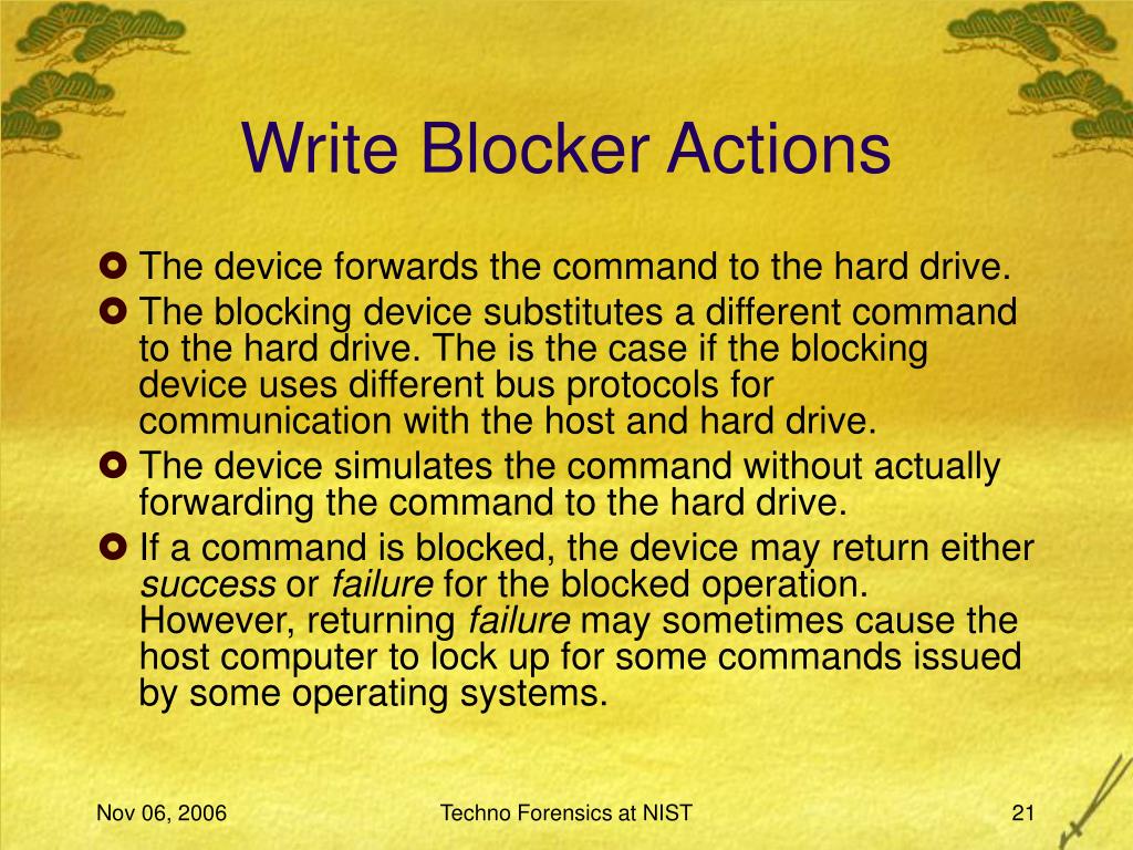 PPT Testing Write Blockers PowerPoint Presentation, free download