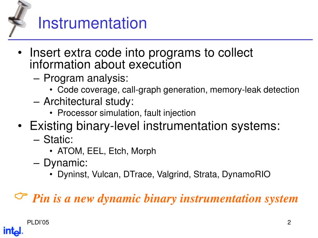 PPT Pin Building Customized Program Analysis Tools with Dynamic