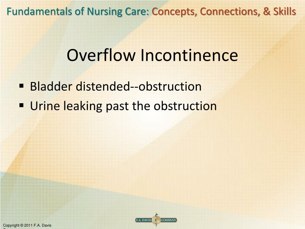 Overflow Incontinence Pathophysiology at Marvin Hinton blog