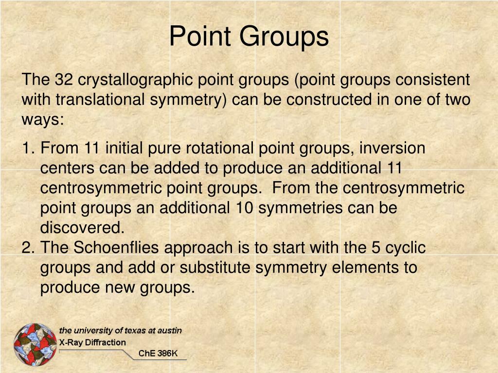 PPT 32 Crystallographic Point Groups PowerPoint Presentation, free