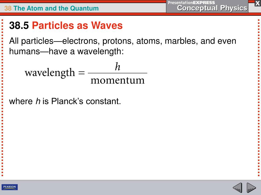 PPT Material particles and light have both wave properties and particle properties. PowerPoint