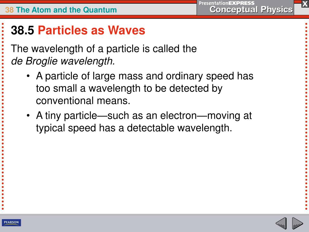 PPT Material particles and light have both wave properties and particle properties. PowerPoint