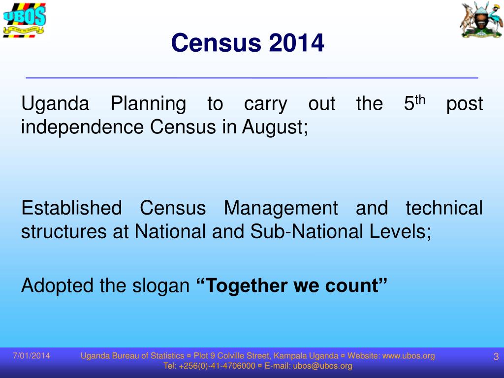 PPT Uganda Bureau of Statistics ¤ Plot 9 Colville Street, Kampala