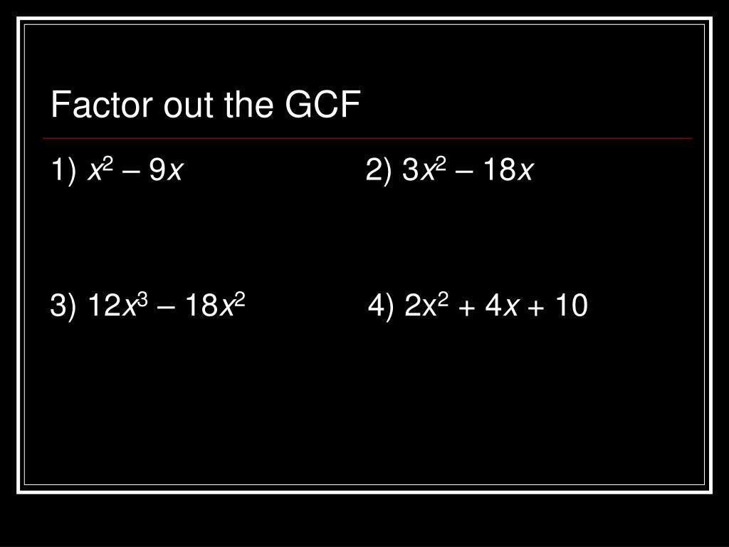 PPT 54 Factoring Quadratic Expressions PowerPoint Presentation ID