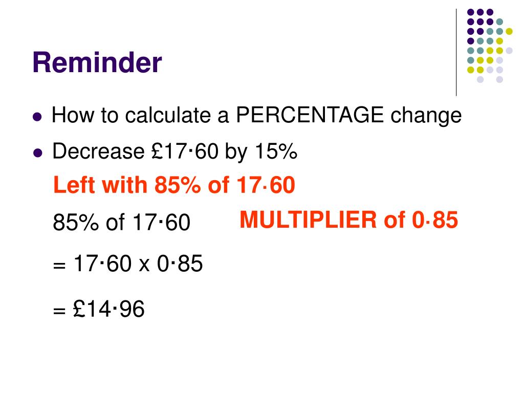 PPT Repeated Percentage &amp; Proportional Change PowerPoint Presentation