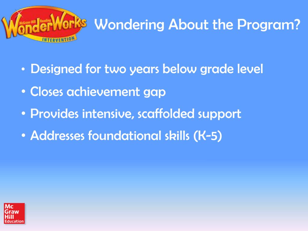 PPT Reading WonderWorks Intervention K1 st Grade PowerPoint Presentation ID3226007