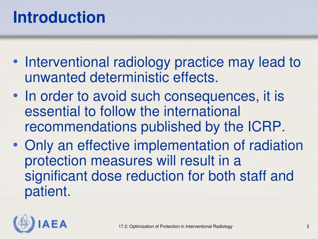 PPT RADIATION PROTECTION IN DIAGNOSTIC AND INTERVENTIONAL RADIOLOGY