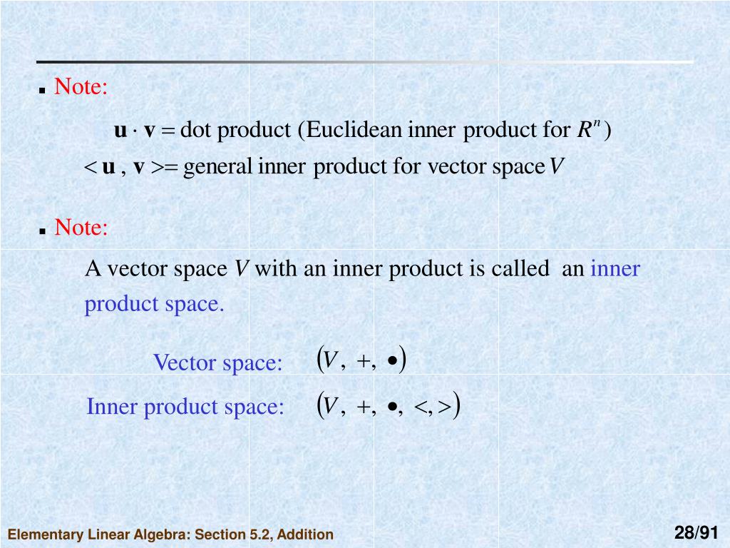 PPT CHAPTER 5 INNER PRODUCT SPACES PowerPoint Presentation, free