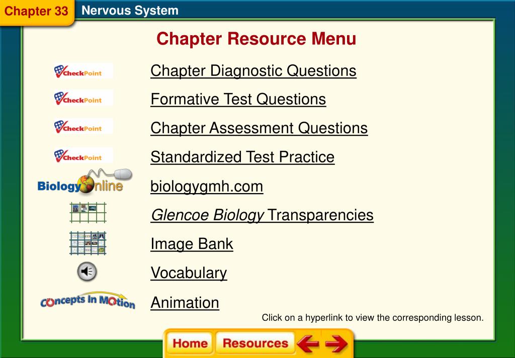 PPT Chapter 33 Nervous System PowerPoint Presentation, free download