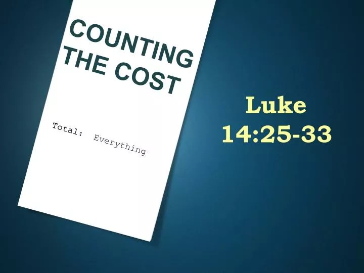 PPT Luke 142533 PowerPoint Presentation, free download ID3227225