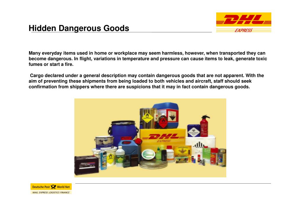 PPT Dangerous Goods Products & Services Guide PowerPoint Presentation ID3227525