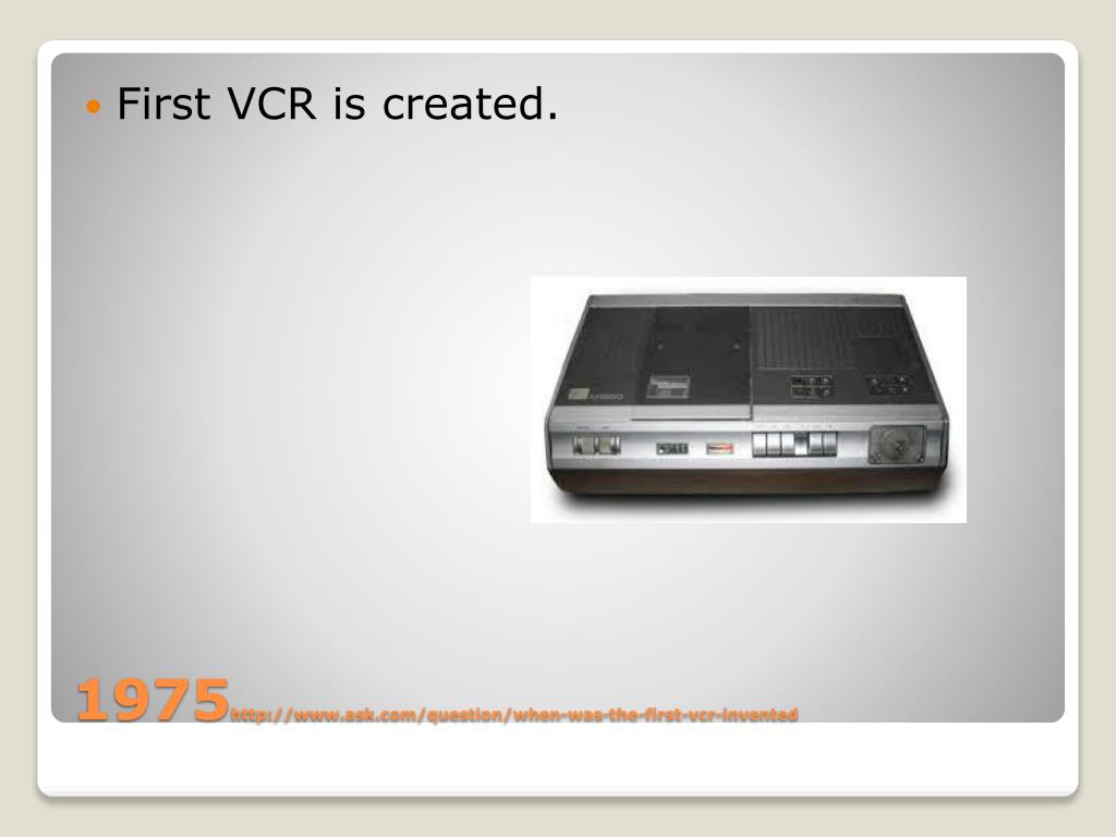 PPT Time Line of The History of Video Production PowerPoint