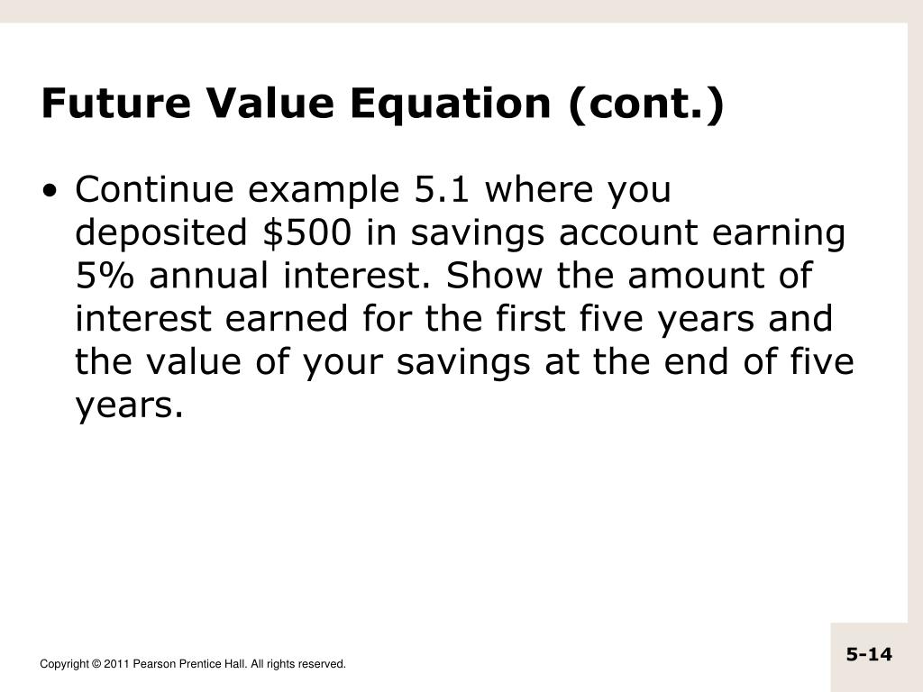 PPT The Time Value of Money The Basics PowerPoint Presentation
