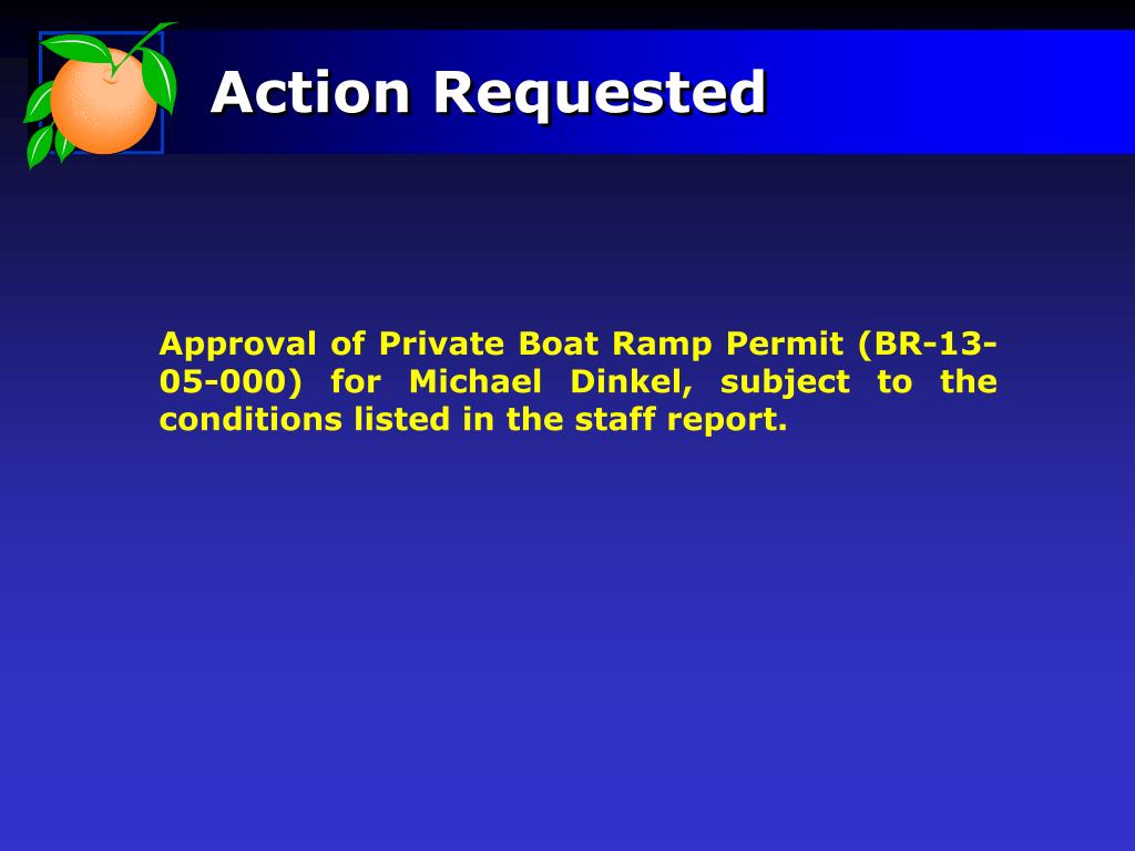 PPT Boat Ramp Permit Application Michael Dinkel District 1 PowerPoint Presentation ID3233916