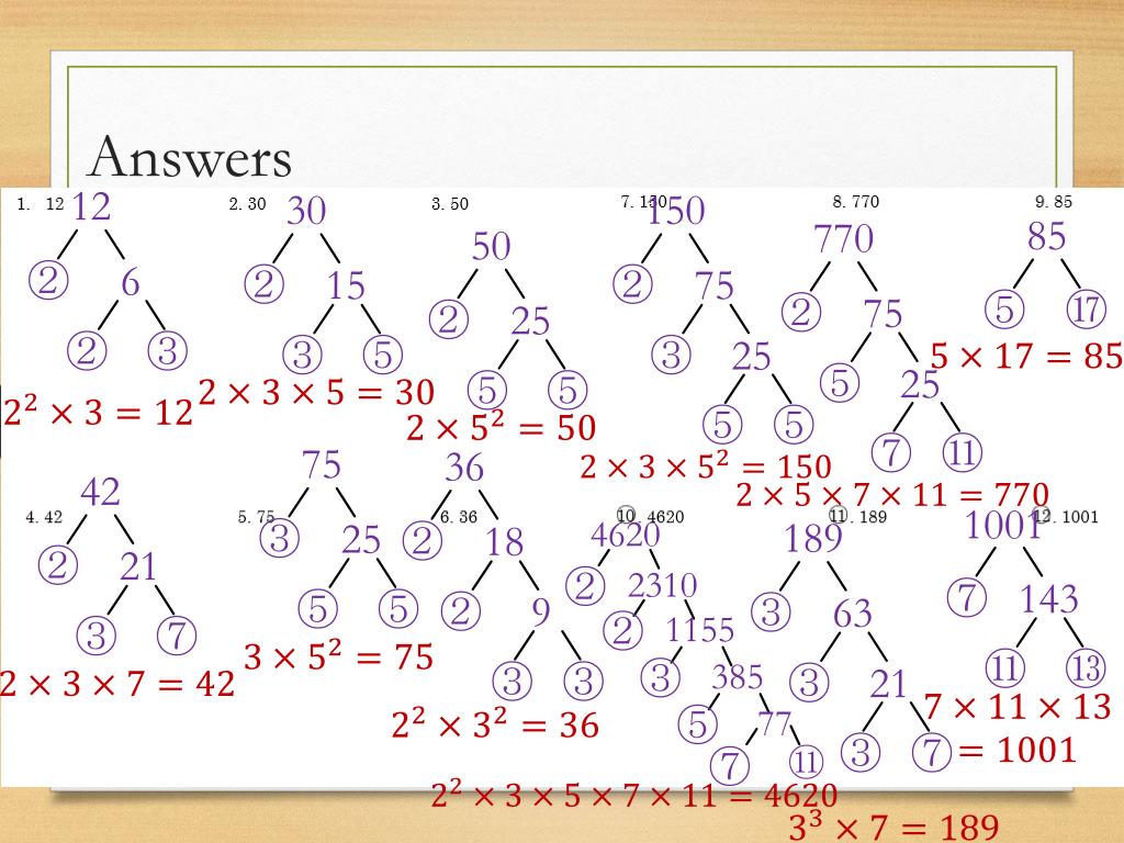 PPT Prime Factors PowerPoint Presentation, free download ID3234739
