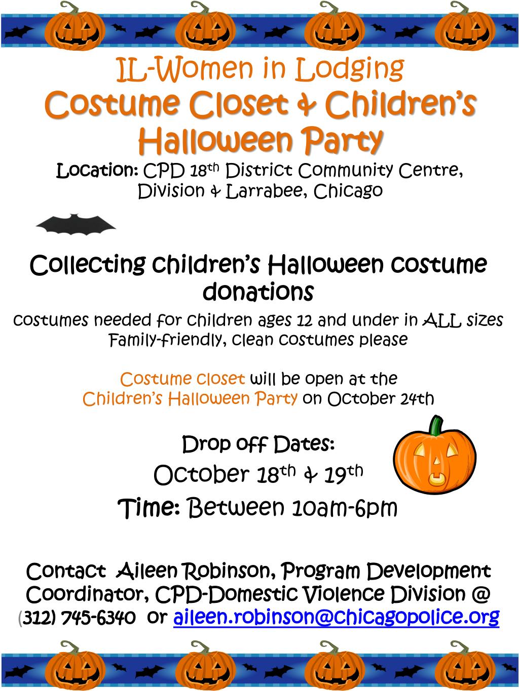 PPT Collecting children’s Halloween costume donations PowerPoint