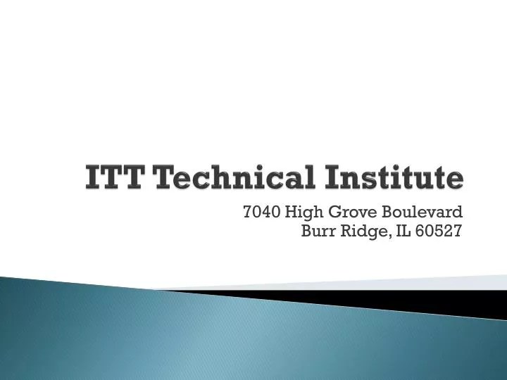 PPT ITT Technical Institute PowerPoint Presentation, free download