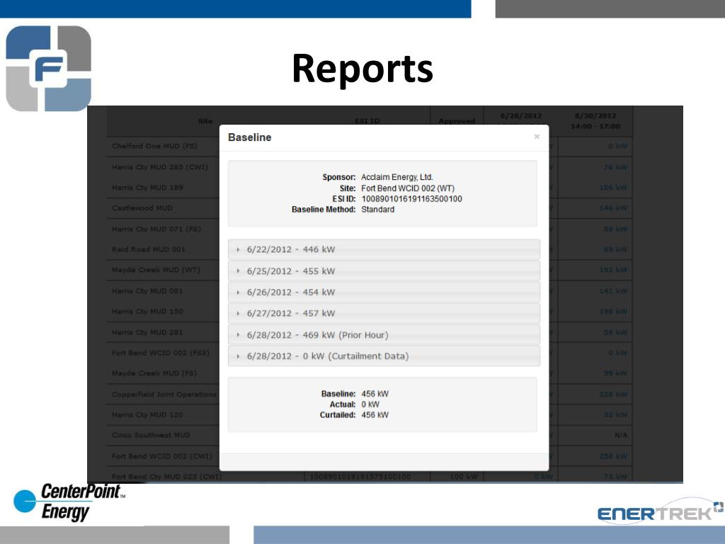 PPT CenterPoint Load Management Tracking System PowerPoint Presentation ID3244879