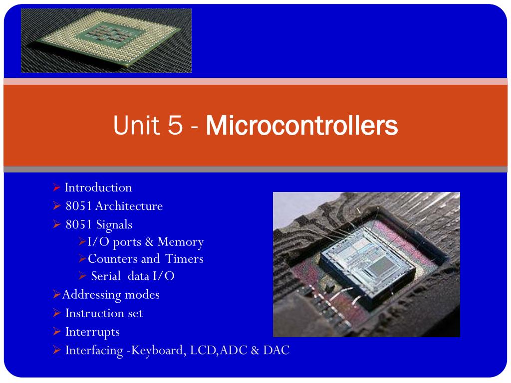 PPT Microprocessors & Microcontrollers PowerPoint Presentation ID