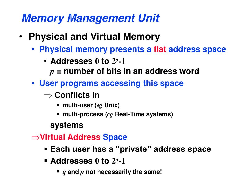 PPT Computer Architecture Memory Management Units PowerPoint
