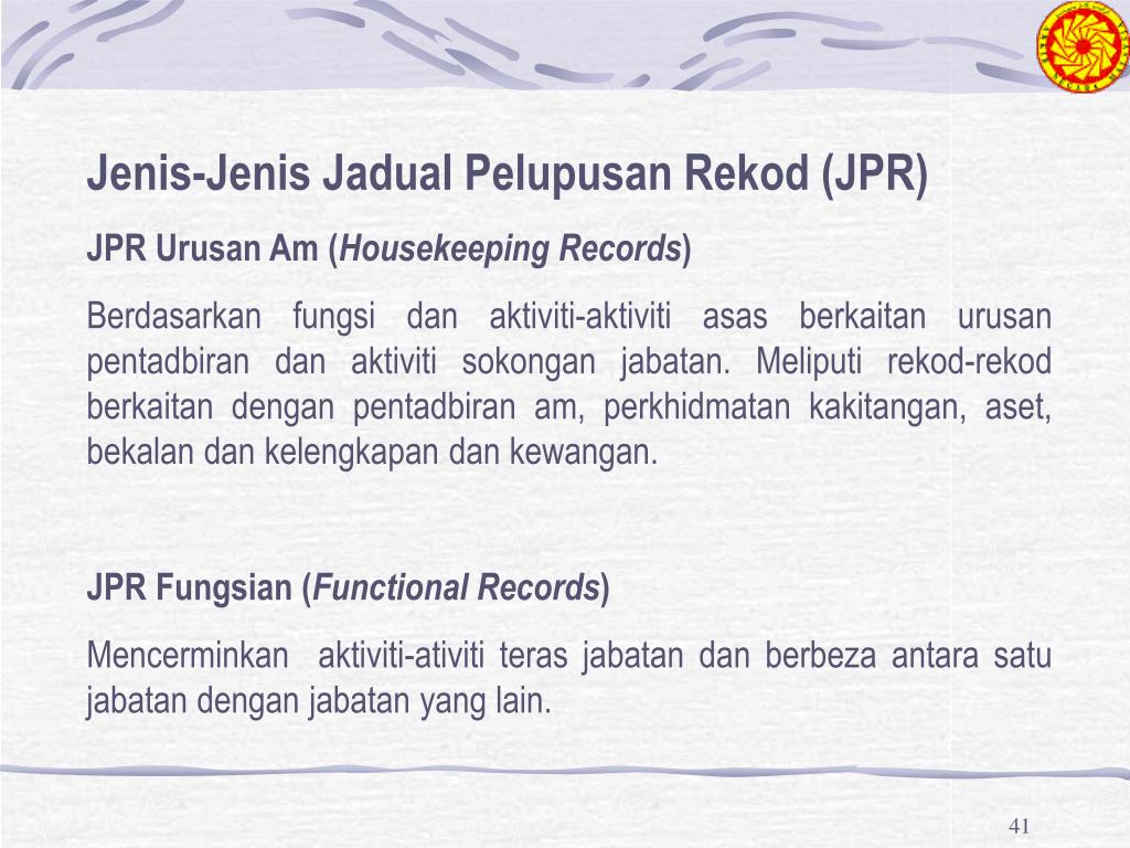 PPT TAKLIMAT PROGRAM PELUPUSAN REKOD ARKIB NEGARA MALAYSIA PowerPoint