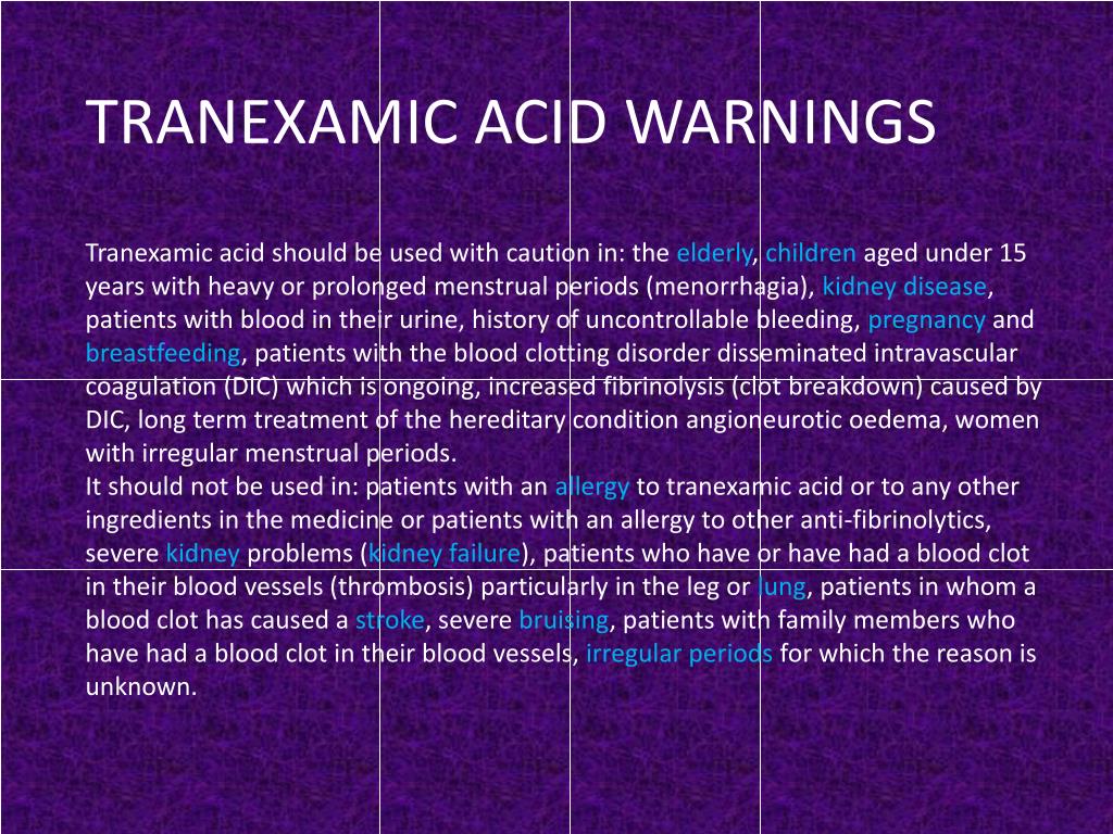 PPT Tranexamic Acid In Gynaecology & Obstetrics PowerPoint