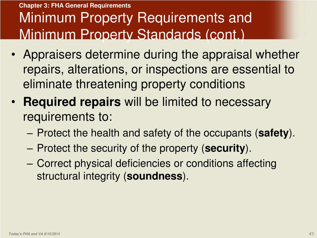 PPT FHA General Requirements PowerPoint Presentation, free download