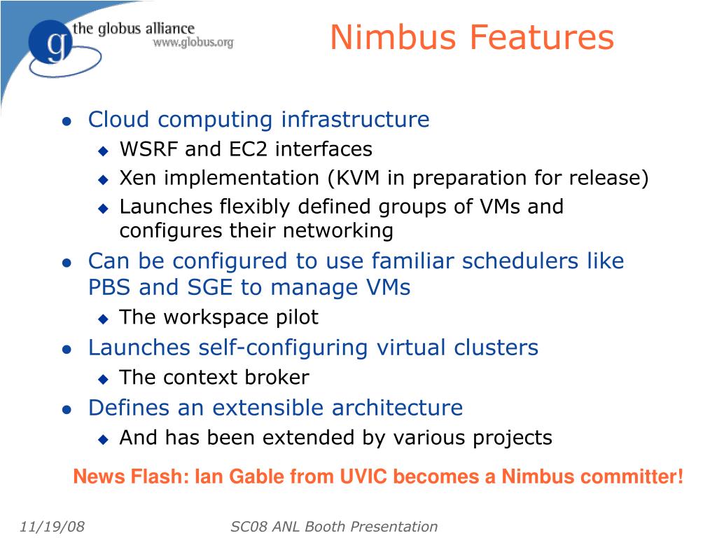 PPT Nimbus or an Open Source Cloud Platform or the Best Open Source
