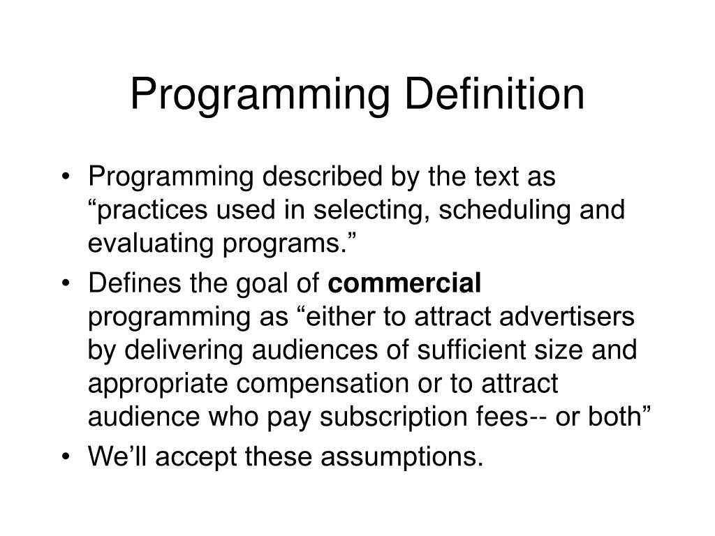 PPT Programming PowerPoint Presentation, free download ID3259333