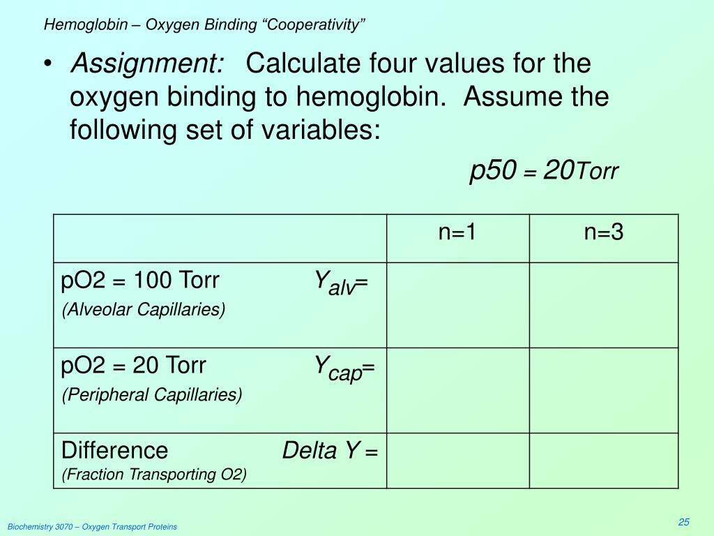 PPT Oxygen Transport Proteins Myoglobin &amp, Hemoglobin PowerPoint
