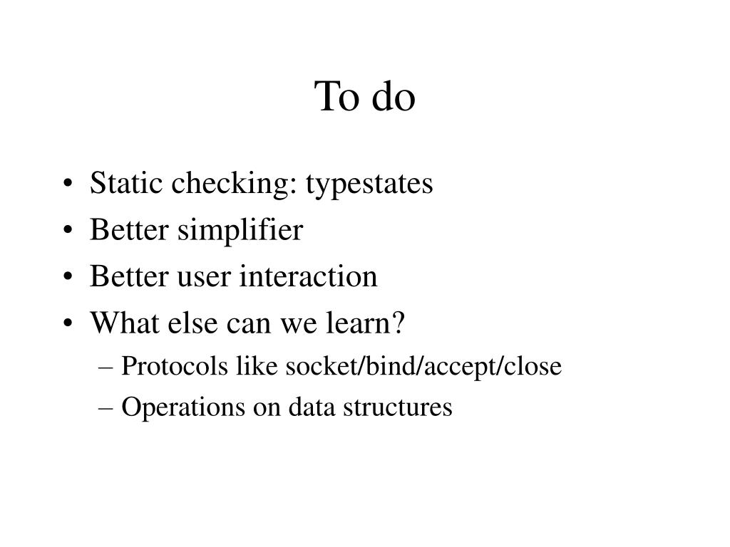 PPT Deriving formal specifications (almost) automatically PowerPoint