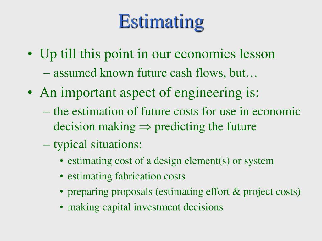 PPT Cost Estimating PowerPoint Presentation, free download ID3268322