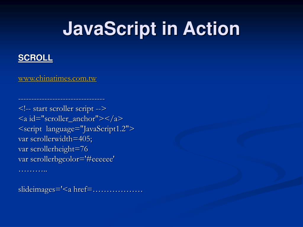 PPT JavaScript PowerPoint Presentation, free download ID3269551