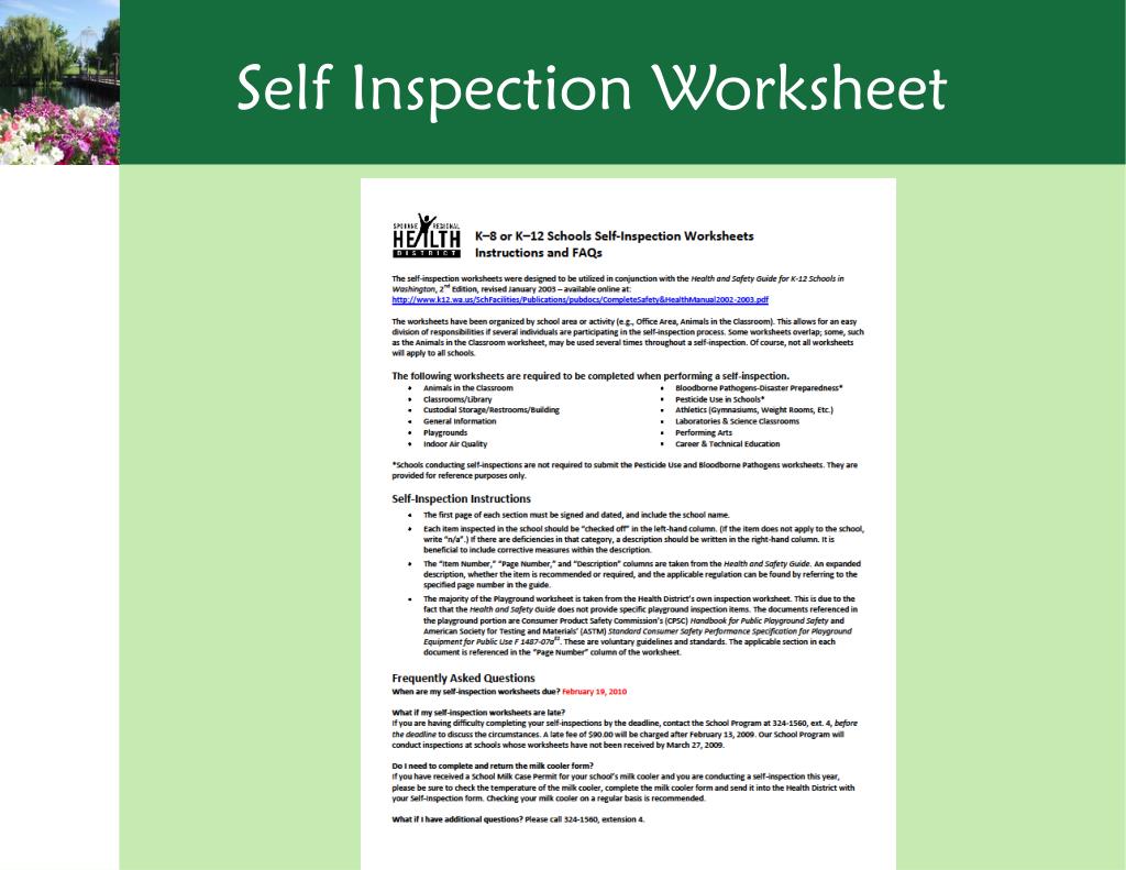 PPT How To Do A Self Inspection by Steve Main PowerPoint Presentation